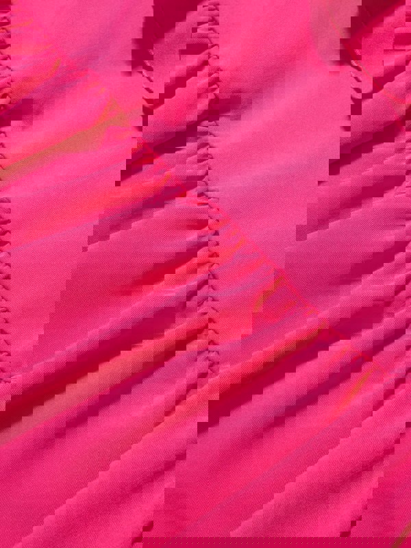 Monnalisa Girls Embellished Ruffle Dress in Pink