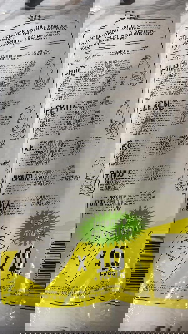 KAV Vacuum Cleaner Dust Bags for Electrolux, AEG, Philips, Volta, Tornado - Long Performance Replacement S-Bag and Manage Allergens (Pack of 10)