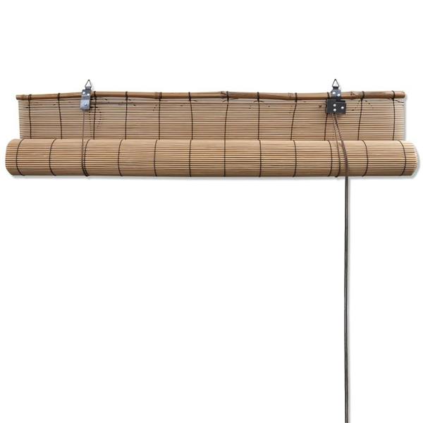 Berkfield Brown Bamboo Roller Blinds 150 x 220 cm