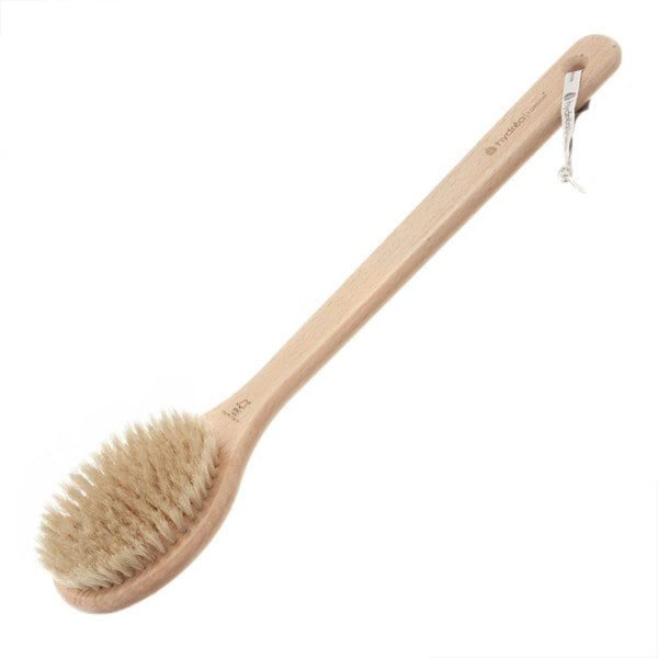 Hydréa London Long-Handled Wet & Dry Body Brush - FSC® Certified Beechwood with Natural Bristle