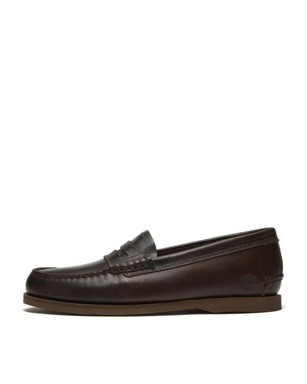 Timberland Mens Full Grain Leather Classic Loafer - Dark Brown | CHO | Designer Mens Loafers