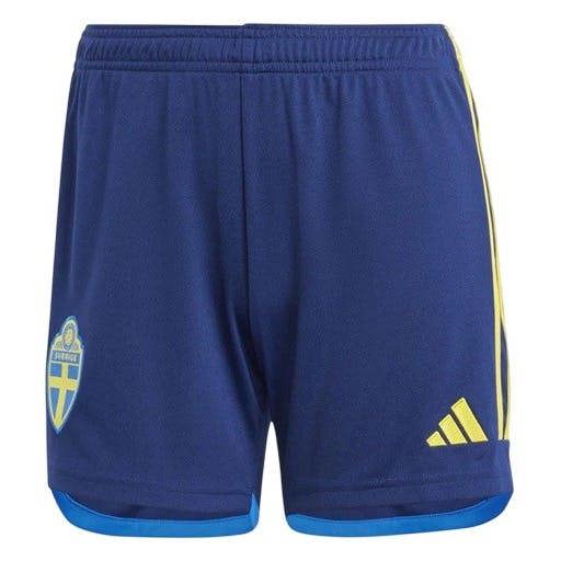 Adidas Womens/Ladies Team Sweden FA Sport Football Shorts - Team Navy Blue - 