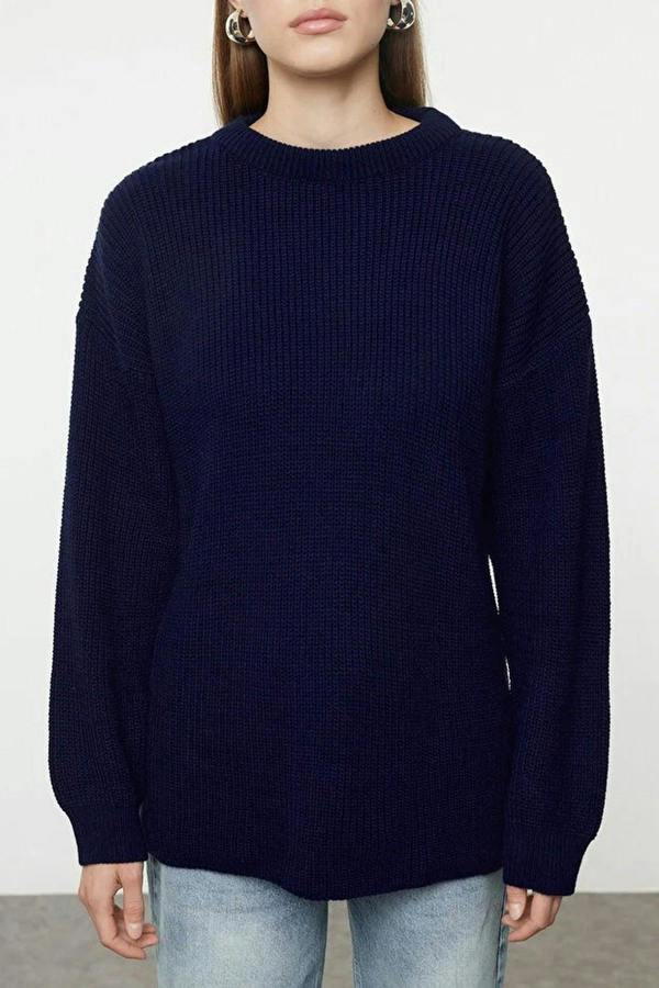 WOVCOR Ribbed Soft Textured Knit Sweater