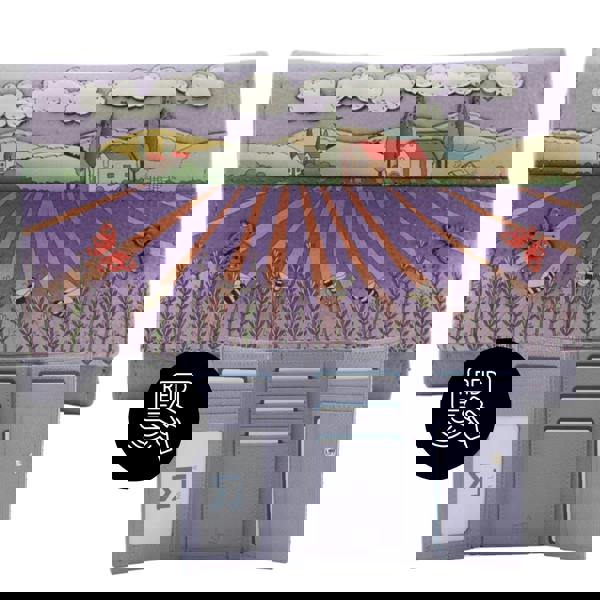 Mala Leather The Cotswolds Lavender Field Trip Fold Purse