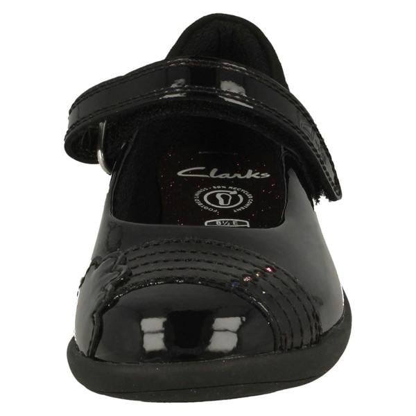 Clarks Girls Clarks Rainbow Detailed School Shoes Etch Beam