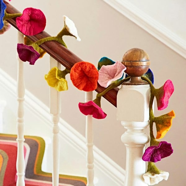 Paper High Felt Flower Garland