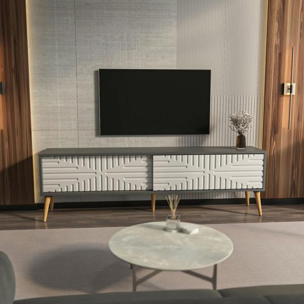 Decorotika Riso Modern Tv Stand TV Cabinet for TV's up to 65"