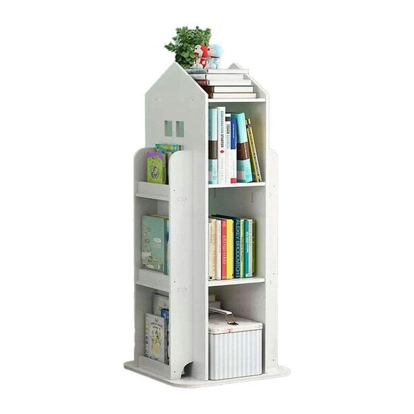 Neo White House Shaped 360° Rotating Kid's Freestanding Bookshelf