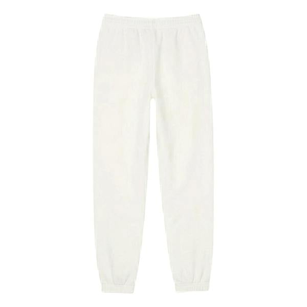 Lacoste Womens/Ladies Embroidered Logo Sweatpants - Cream - 