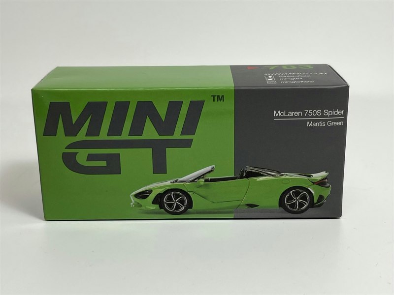 Mini GT McLaren 750S Spider Mantis Green LHD 1:64 Scale MGT00783L