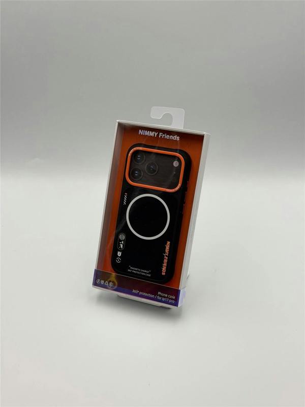 Nimmy Friends Nimmy Cool & Cute 2.0 Case with MagSafe for iPhone 17 Pro 6.3" Black Orange - N-YJKM-CX2.0-IP17-PRO-01