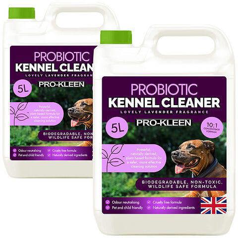 ProKleen Pro-Kleen ProBiotic Kennel Cleaner 10L, Cleans & Neutralises Odours, Biodegradable, Non-Toxic, Wildlife & Pet Safe Lavender
