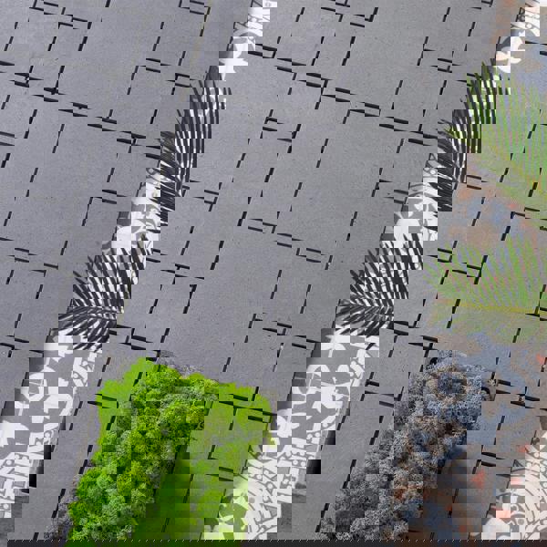 mosaic light grey decking tiles lifestyle