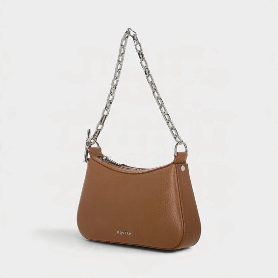 Alexander McQueen T-Bar Mini Handbag Pecan Brown
