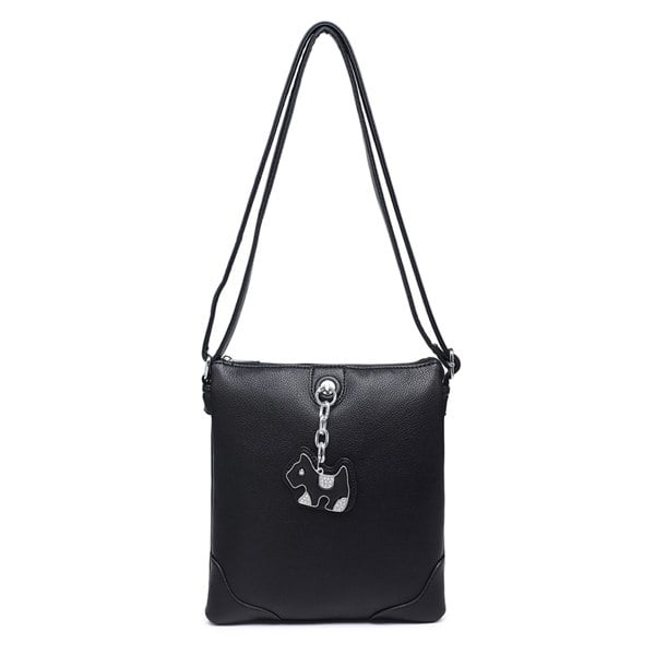 Kitise Chic Puppy Charm Crossbody Messenger Bag Slim Strap