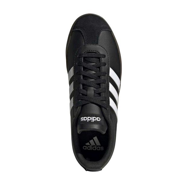 Adidas Womens/Ladies 3 Stripes Synthetic Trainers - Black/White/Gum - 