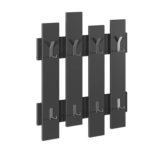 Decortie Wave Modern Wall-Mounted Coat Hanger with 8 Hooks 69 Width
