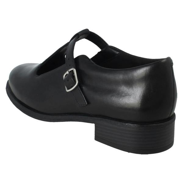 Clarks Ladies Clarks T-Bar Buckle Fastening Formal Shoes - Havisham Bar