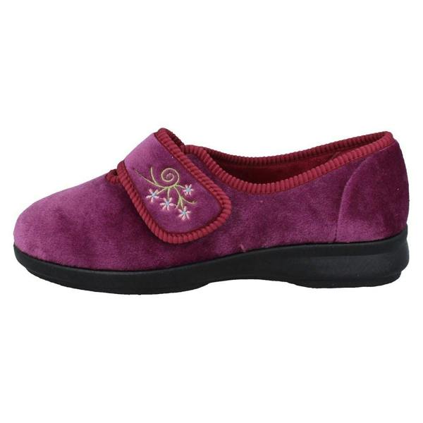 DB Shoes Ladies DB Shoes 2V Fitting Strap Fastening Slippers Caroline 2