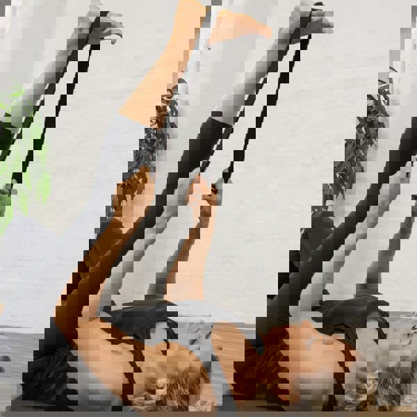 Myga 2-in-1 Yoga Belt Strap Available in 6 Colours: Turquoise, Black, Dusty Pink, Royal Blue, Plum, and Grey