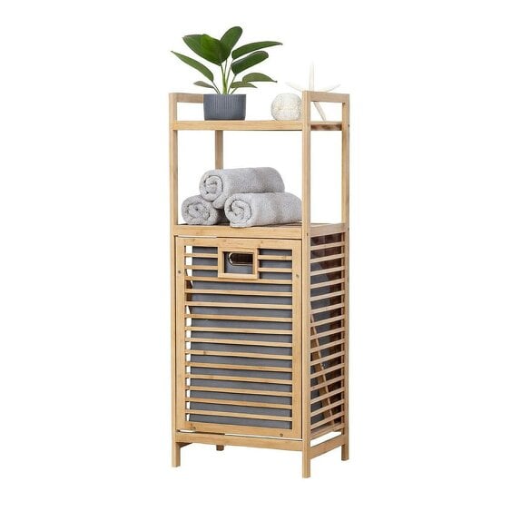 Neo Direct Neo Bamboo Tilt Out Laundry Hamper with 2 Tier Shelves