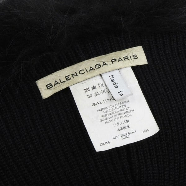 Pre-owned Balenciaga black fox fur hat&nbsp;