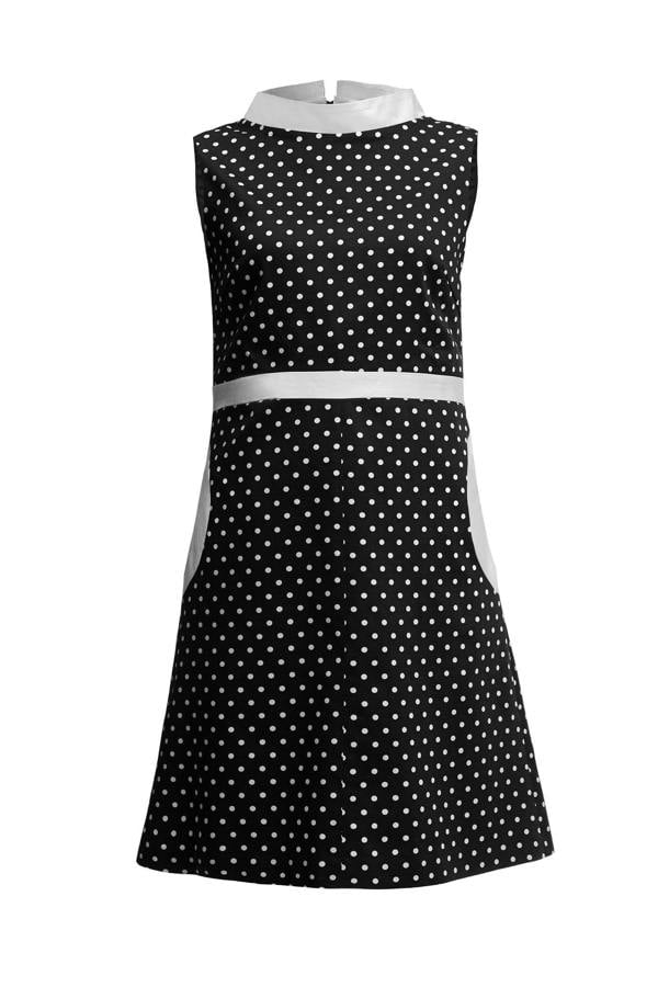 Rumour London Audrey high neck A-line polka dot dress