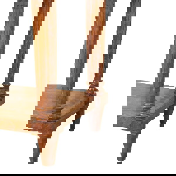 Artisan Furniture Solid Wood Turned Legs Chestnut 1 Drawer Side Table