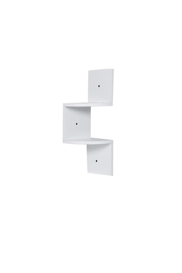 Living and Home Corner Shelf Wall Mount 2-Tier Floating Corner Bookshelf Plant Shelf for Bedroom, Living Room