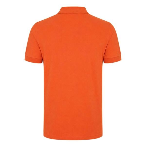 Boss Mens Firenze Cotton Polo Shirt - Dark Orange - 