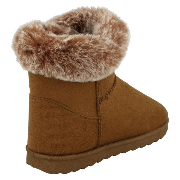 Spot On Girls Spot On Fur Trim/Lined Ankle Boots H4142