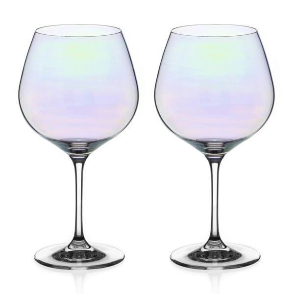 Diamante Lustre Gin Glasses - Set of 2