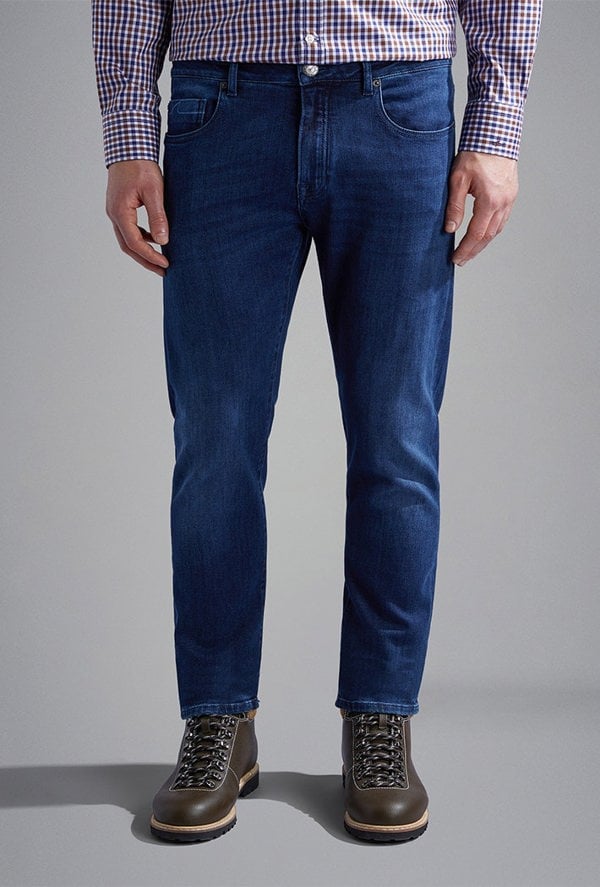 Paul & Shark Men's Comfort Rivet Stretch Denim Jeans
