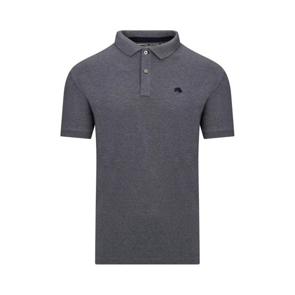 Raging Bull Mens Classic Organic Polo Shirt - Grey Marl