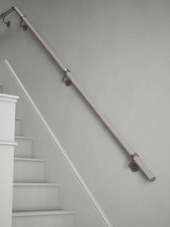 Handrails Direct Pattingham Grey Wood Quarter Landing Handrail