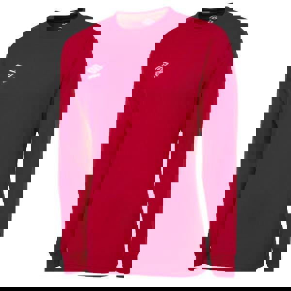 Umbro Mens Club Long-Sleeved Jersey - Vermillion - 