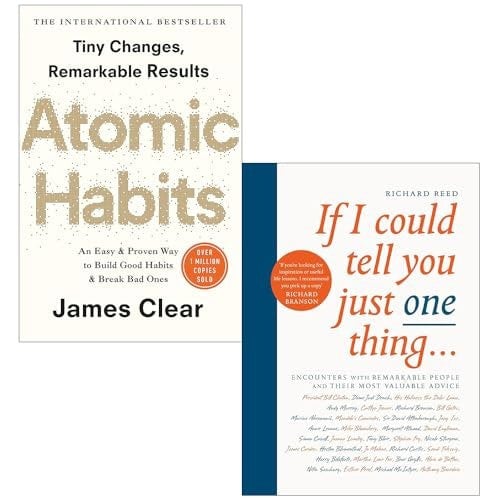 Atomic Habits By James Clear and If I Could Tell You Just One Thing By Richard Reed 2 Books