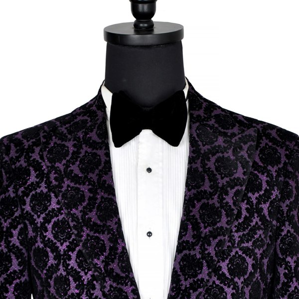 David WeJ Washington Floral Jacquard Blazer - Purple