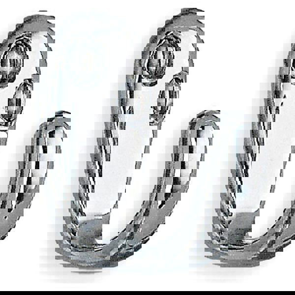 Polished chrome single hook