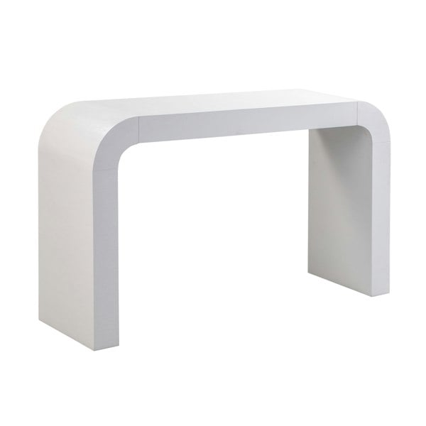 Furniture Edit Hump White Console Table