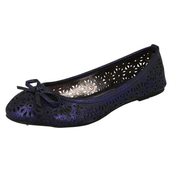 Spot On Ladies Spot On Slip On Ballerina Shoes F80037