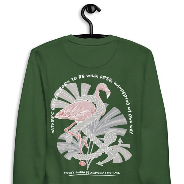ANCHOR & CREW Flamingo Another Good Day Cotton Blend Sweatshirt