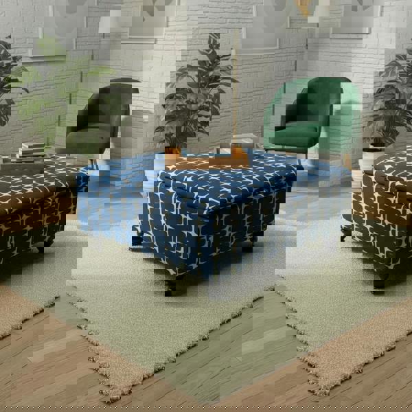 Extra seating stool with padded top for comfort in home office