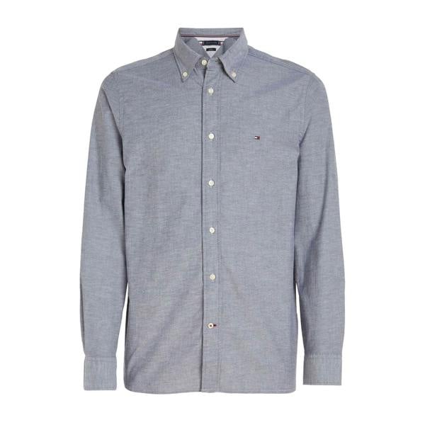 Tommy Hilfiger Mens Core 1985 Flex Oxford Shirt - Blue - 