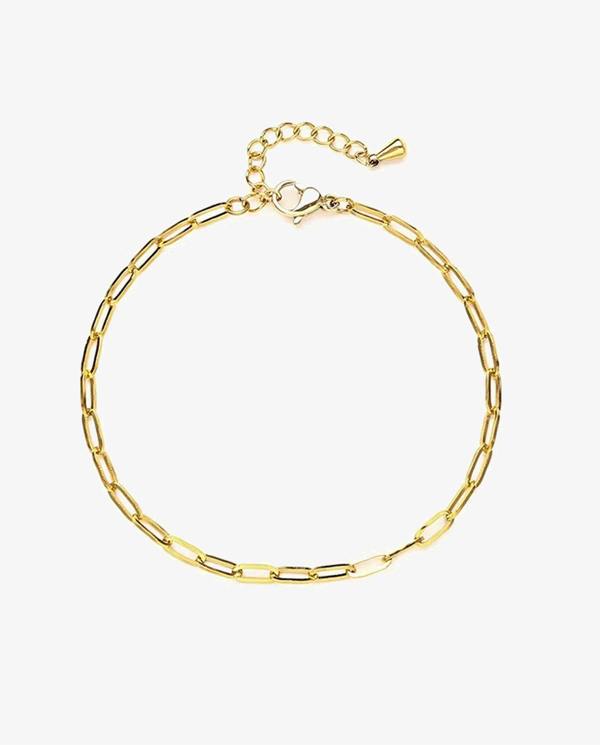 Elk & Bloom Paperclip Chain 14K Gold Link Bracelet