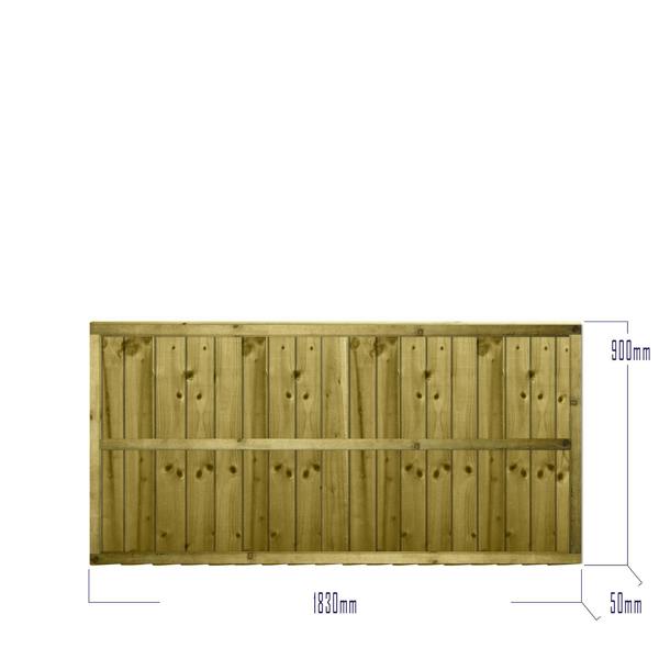 [amazon variation] feather edge fully framed fence panel [6ft x 1ft, 2ft, 3ft, 4ft] 8