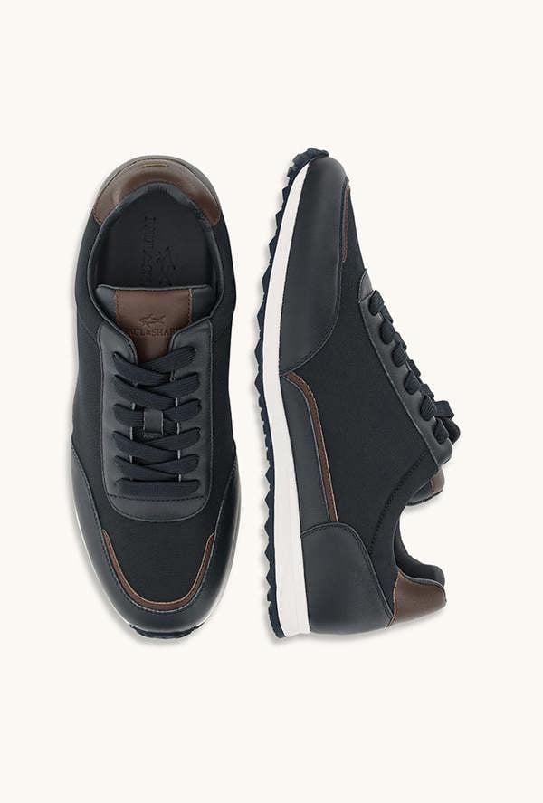 Paul & Shark Sneakers in Leather and Nylon