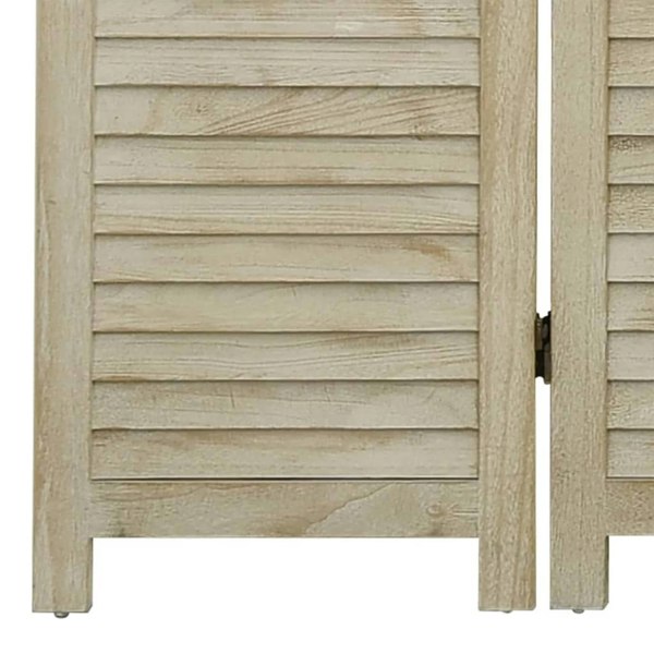 Berkfield 5-Panel Room Divider 175x165 cm Solid Wood Paulownia