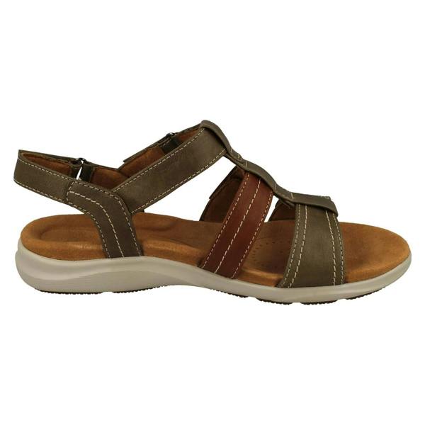 Clarks Ladies Clarks Contour Cushion Strappy Sandals Kitly Step