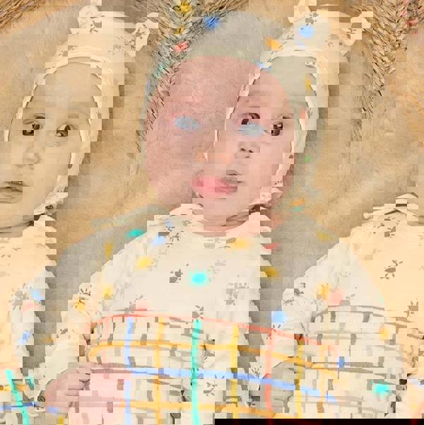 The Bonnie Mob Ditto - Rainbow Check Large Muslin Swaddle Blanket